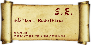 Sátori Rudolfina névjegykártya